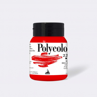 Акриловая краска "Polycolor" красный яркий 500 ml